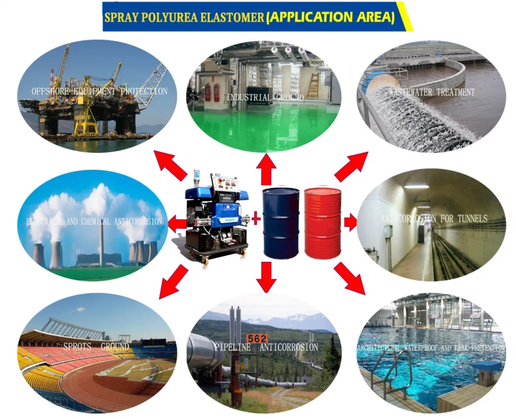 Two Component High Tensile Strength Polyurethane Spray Polyurea for Wear-Resistant and Impact-Resistant Coating