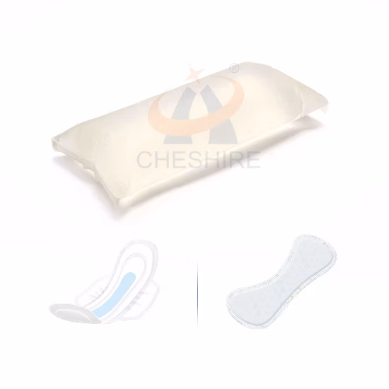 ODM Formula personalizzata su misura Smaltimento Femminile Lady Donna Femminile Assorbente sanitario Panty Liner Pad Sensibile alla pressione Colla a caldo Adesivo Psa